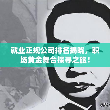 就业正规公司排名揭晓，职场黄金舞台探寻之旅！