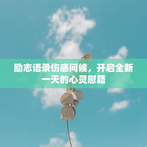 励志语录伤感问候，开启全新一天的心灵慰藉