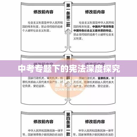 中考专题下的宪法深度探究
