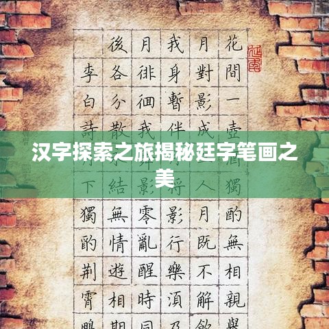 汉字探索之旅揭秘廷字笔画之美