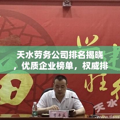 天水劳务公司排名揭晓，优质企业榜单，权威排名一网打尽！
